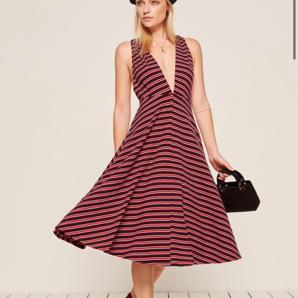 Reformation Thyme Dress in Sunset Strip